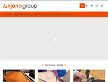 Tablet Screenshot of anjanagroup.com